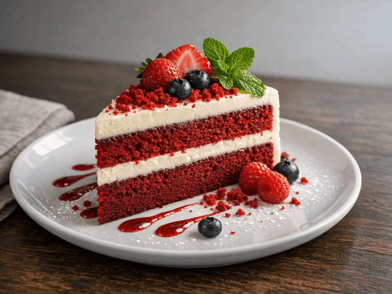 Eggless Red Velvet Cake